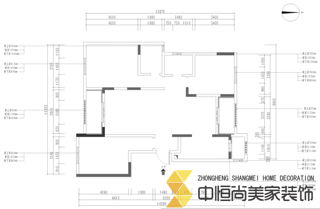 西安,西安家裝,西安家裝設(shè)計(jì),西安小戶型設(shè)計(jì)公司,裝修案例龍湖花千樹效果圖